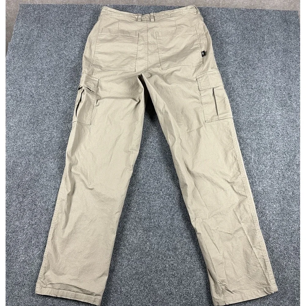 Nike Cargo Pants Mens 34 X 34 Beige Loose Fit Woven Ripstop Relaxed Baggy - Picture 9 of 10